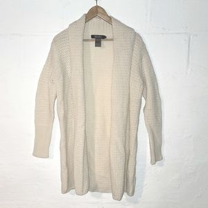 NWOT Islander %100 Virginwool Open Front Cardigan Sz S